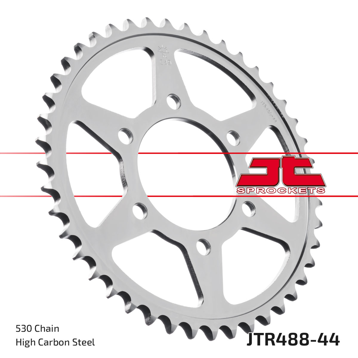 JT Rear Sprocket Kawasaki ZXR750L 93-95, ZX-9R 94-97, ZZ-R1200 02-05 (488-44)