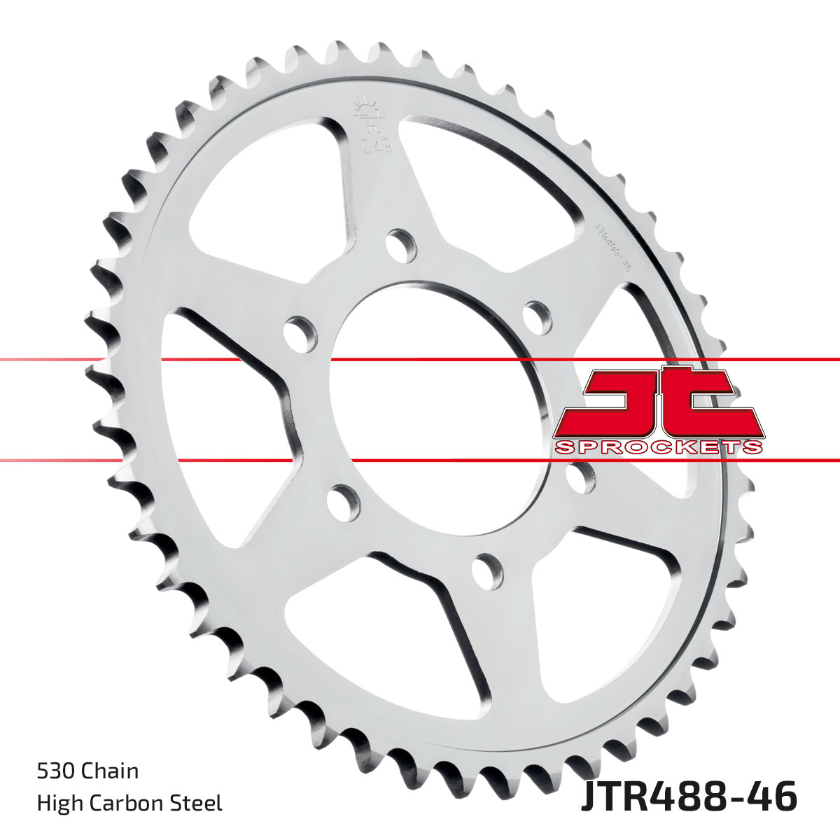 JT Rear Sprocket Kawasaki ZXR750H 90, ZX-12R 00-05 (488-46)