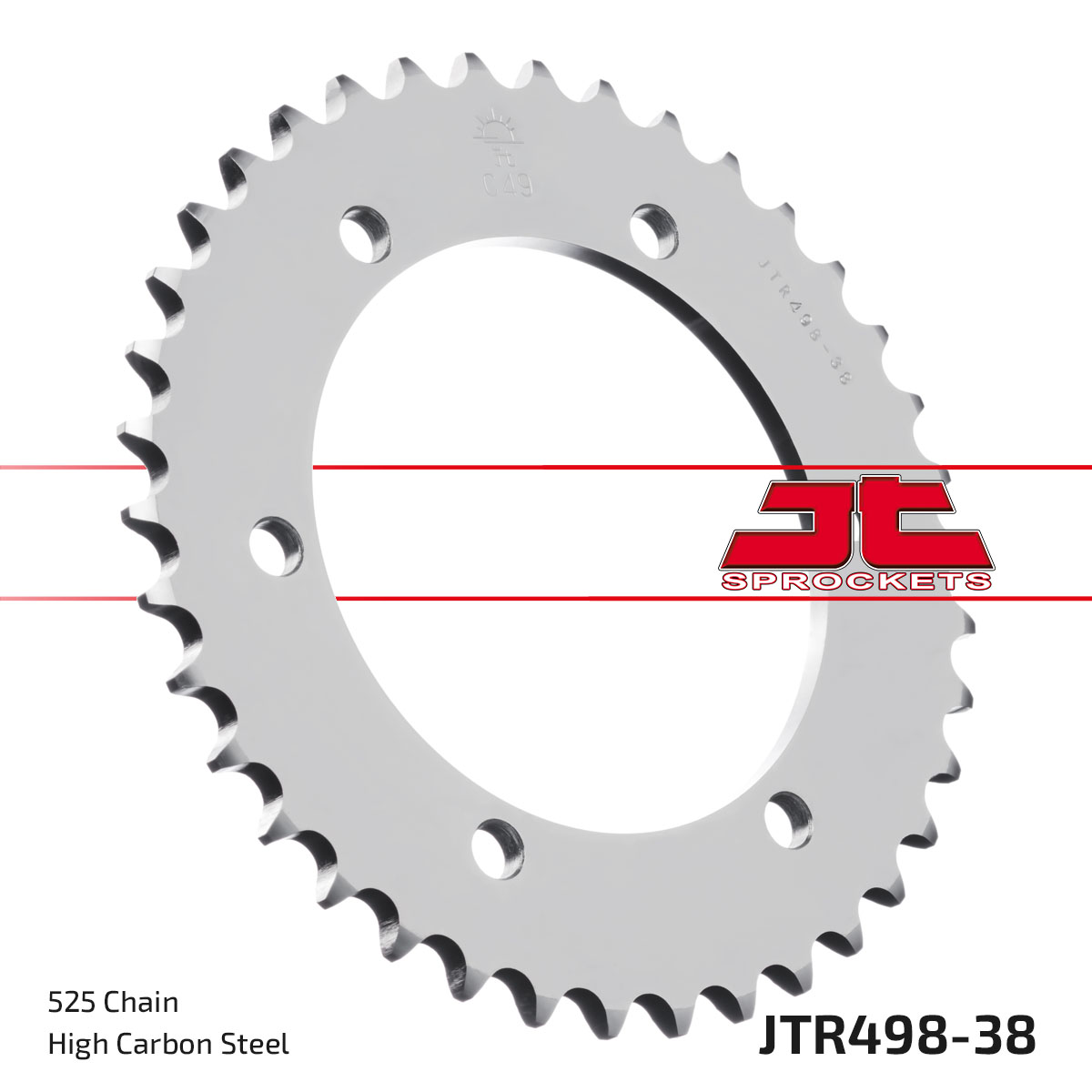 JT Rear Sprocket Kawasaki ZR-7 99-04, ZR-7S 01-04 (498-38)
