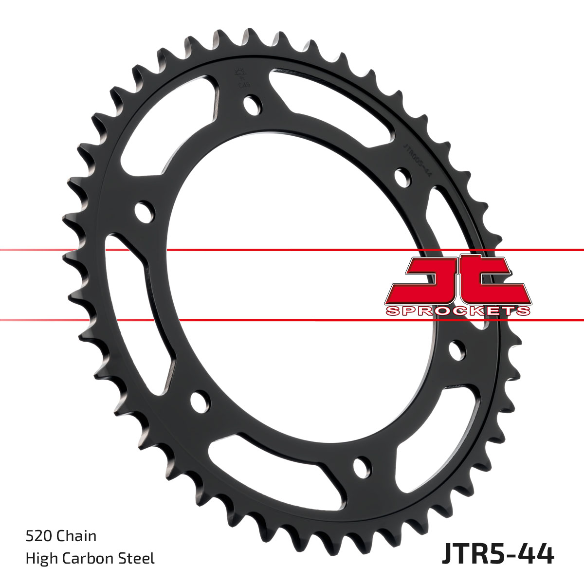 JT Rear Sprocket Aprilia 650 Pegaso Factory 07-09, Betamotor 350 Jonathon 03-10 (5-44)