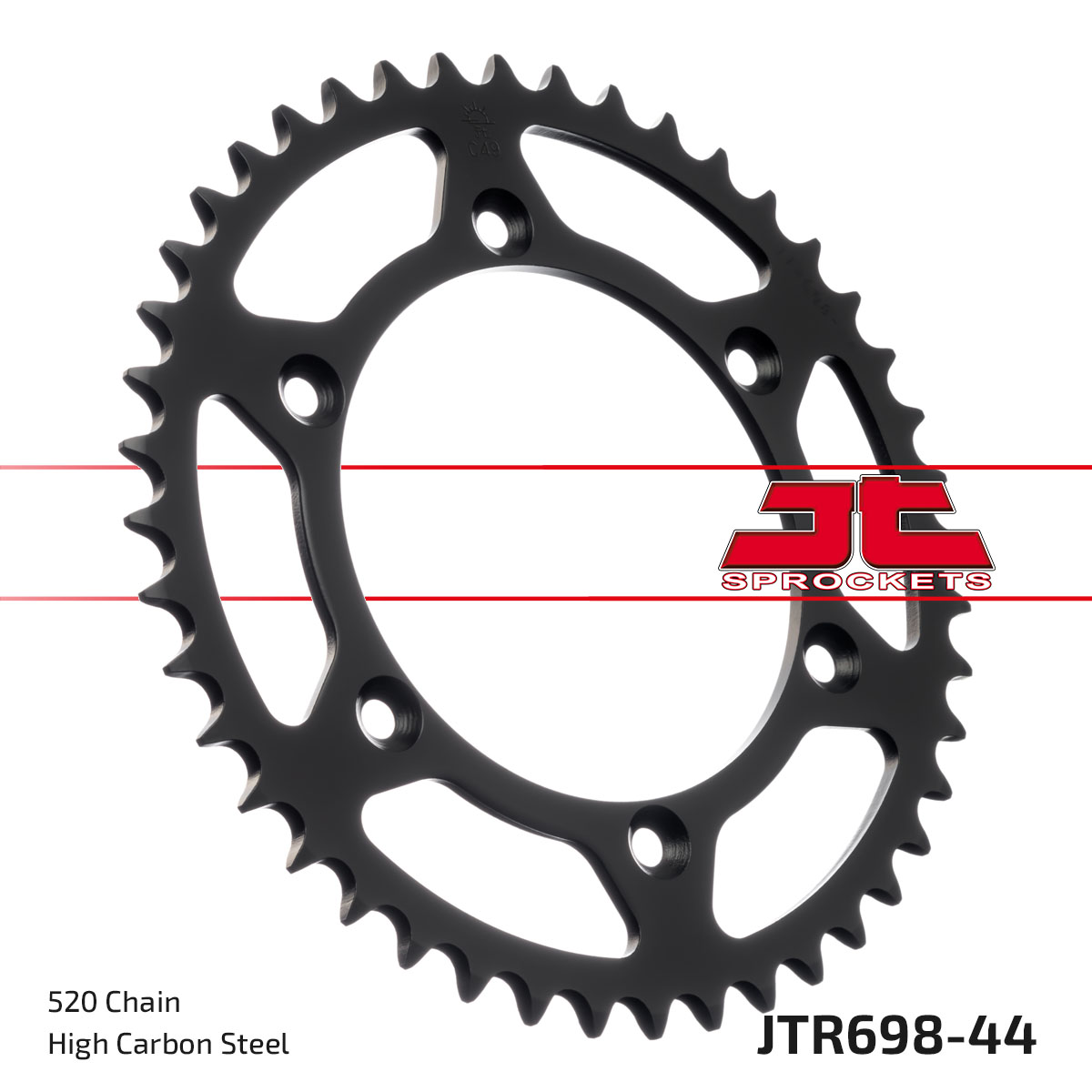 JT Rear Sprocket Cagiva 125 W8 Trail 92-95, 125 W8 99, 600 W16 Trail 94-97 (698-44)