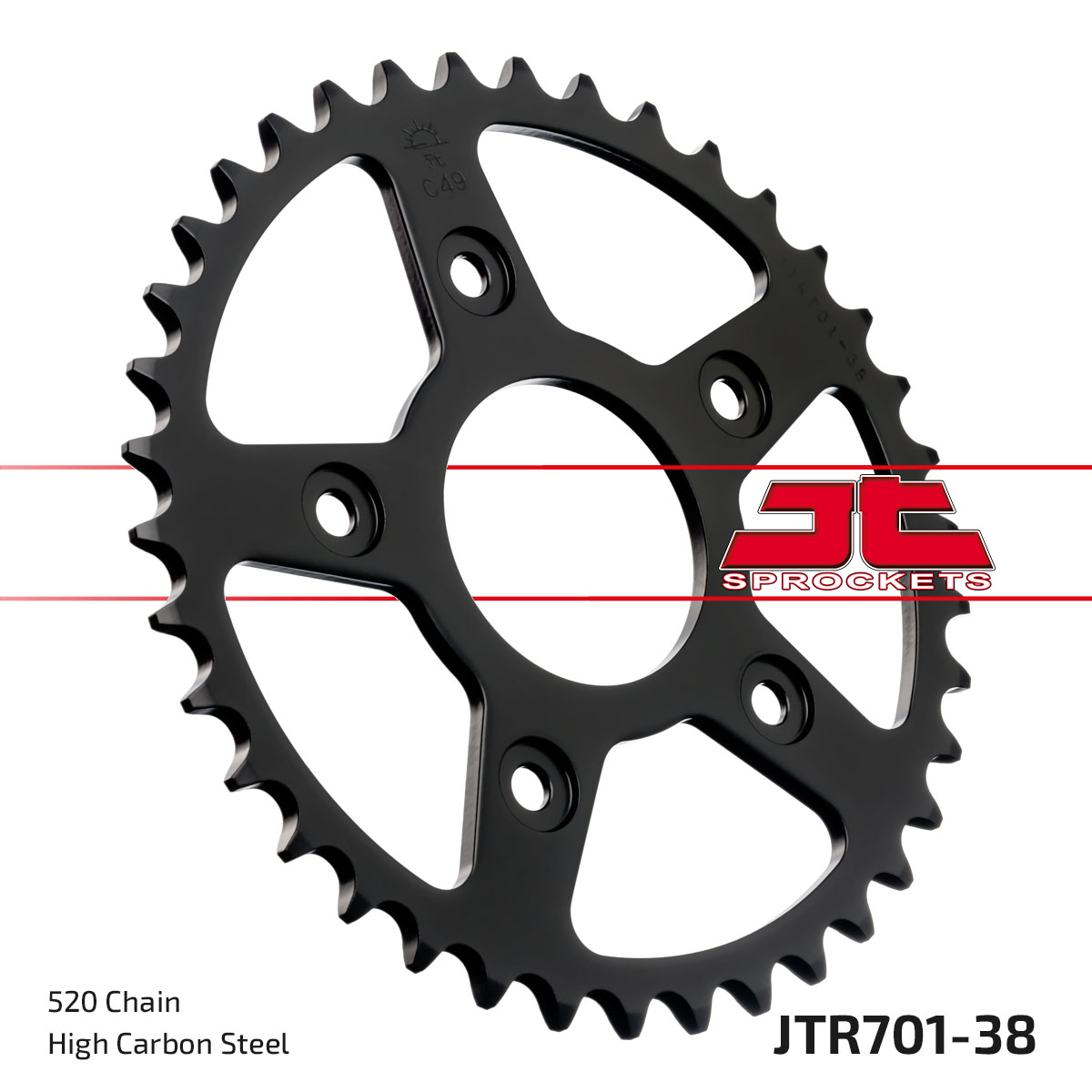 JT Rear Sprocket Cagiva 125 Mito Evoloution 00-04 (701-38)