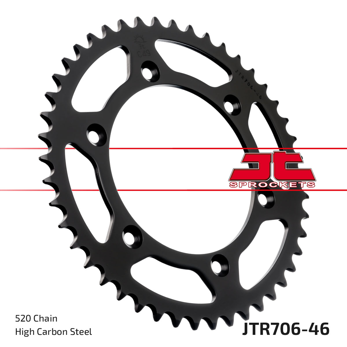 JT Rear Sprocket Aprilia 450 SXV 06-12, 550 SXV 06-12 (706-46)