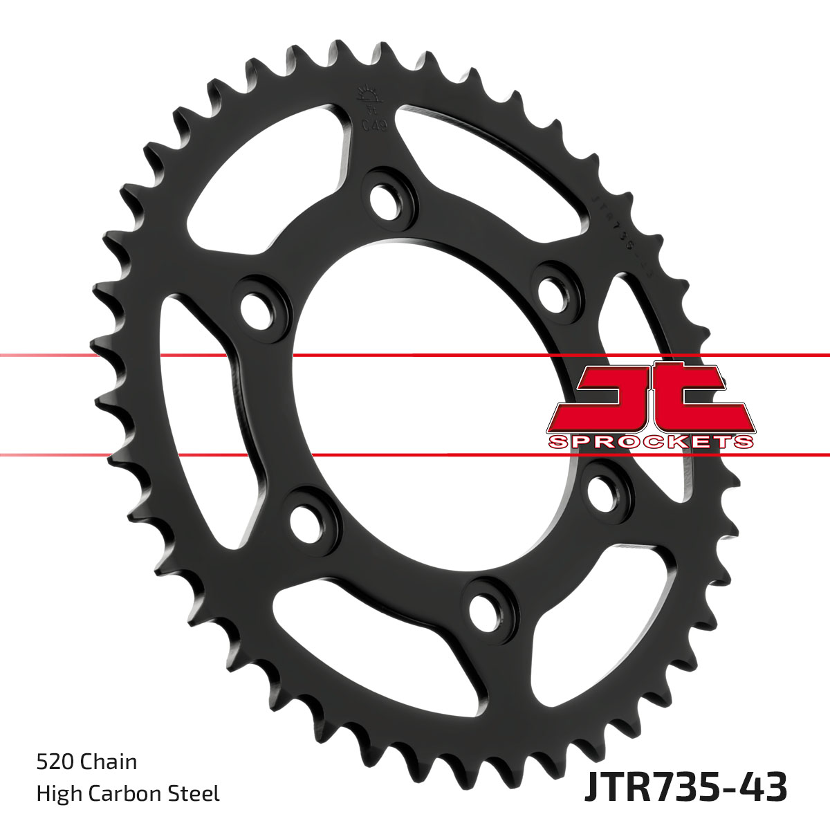 JT Rear Sprocket Ducati 400SS Junior Super Sport 92-96, 600 Monster 95-98 (735-43)