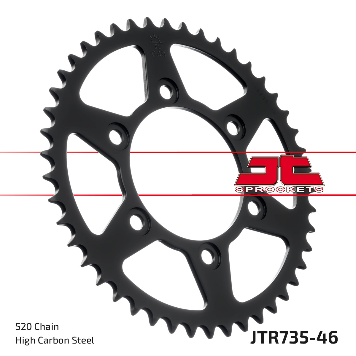 JT Rear Sprocket Ducati 600 Monster 99-01, 620 Monster i.e 02-03, 620 S Monster i.e 02-03 (735-46)