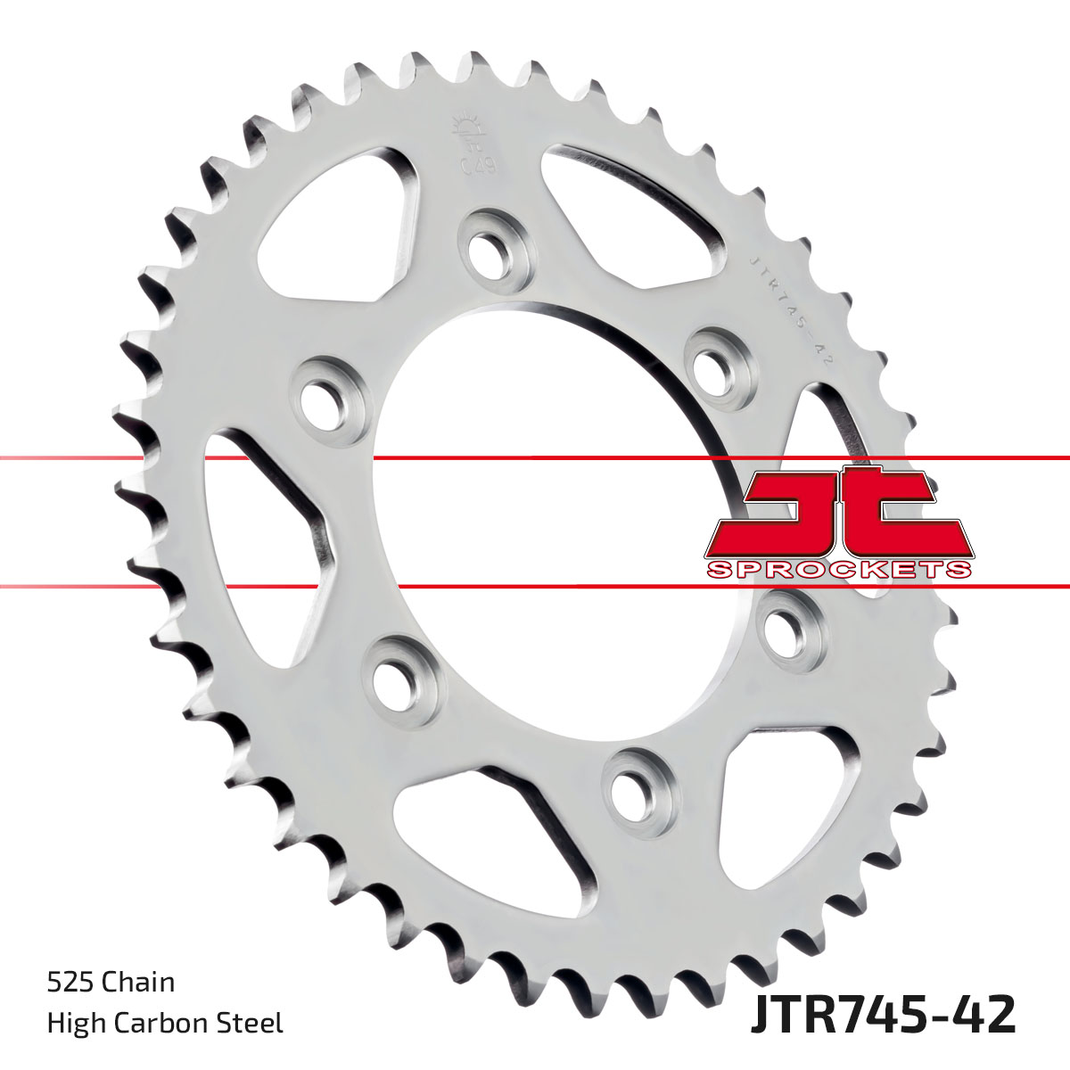 JT Rear Sprocket Ducati 944 Sport Turismo ST2 97-03, 992 Sport Touring ST3 04-07 (745-42)
