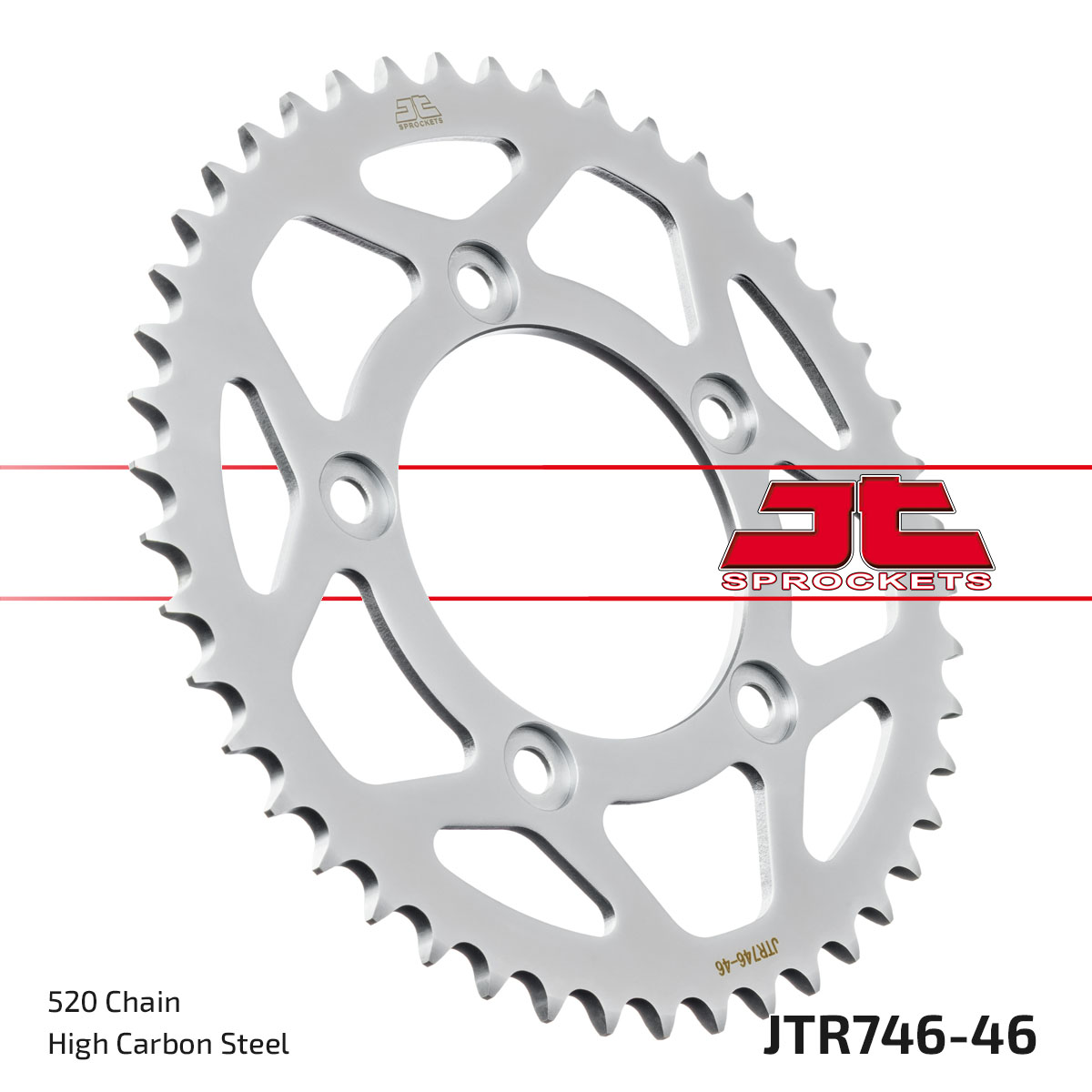 JT Rear Sprocket Ducati 797 Monster 17-20, 800 Scrambler 15-22 (All Models), 821 Monster 14-20 (746-46)