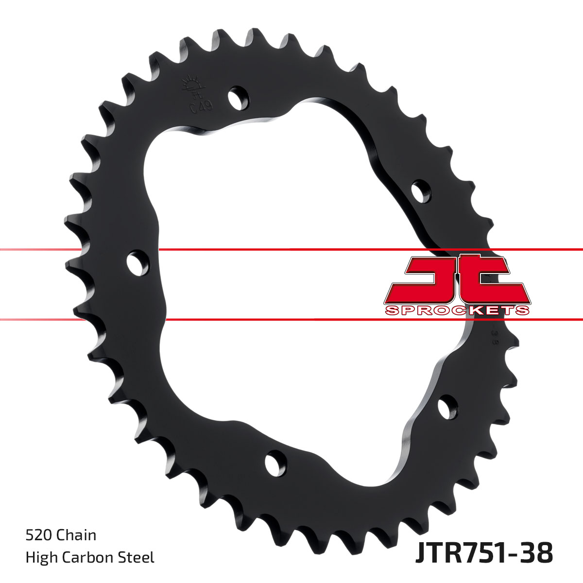 JT Rear Sprocket Ducati 748 Biposto 95-03, 748 02-03, 748S 02-03 (751-38)