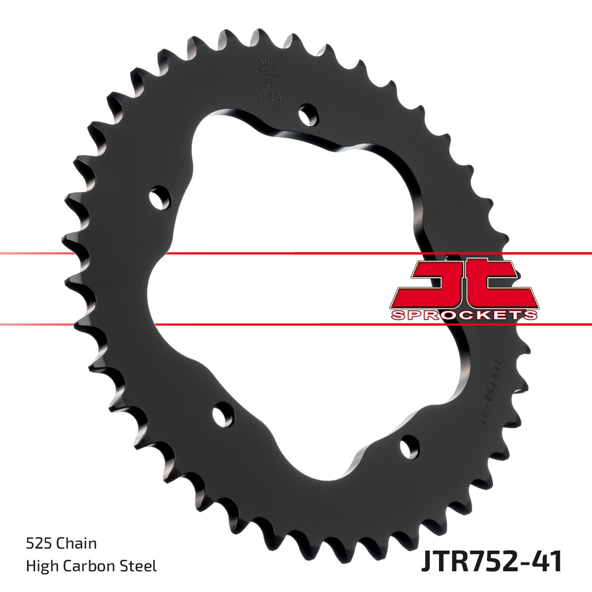 JT Rear Sprocket Ducati 796 Hypermotard 10-12, 1000 Monster S2R 06-08, 1100 Hypermotard 10-12 (752-41)