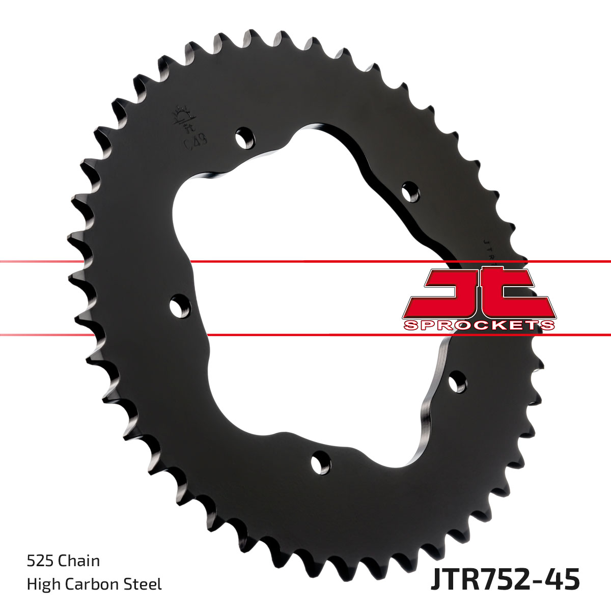 JT Rear Sprocket Ducati 820 Hypermotard 13-14, 820 Hyperstrada 13-14, 821 Hyperstrada 14-16 (752-45)