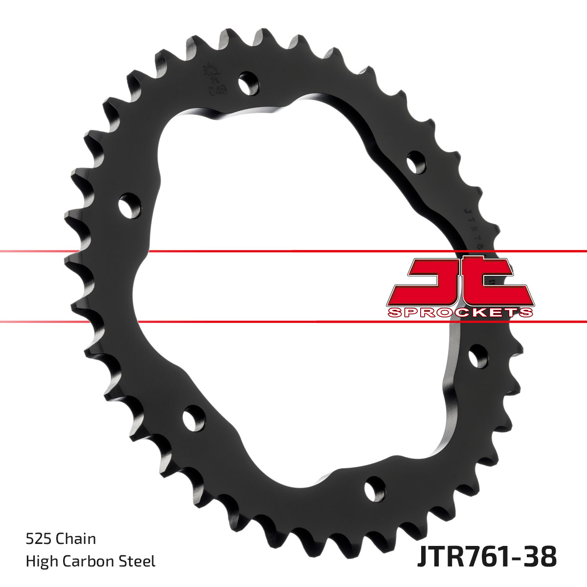 JT Rear Sprocket Ducati 1098 07-08, 1098R 08-09,1198 09-11, 1198S 09-10, 1198SP 11 (761-38)
