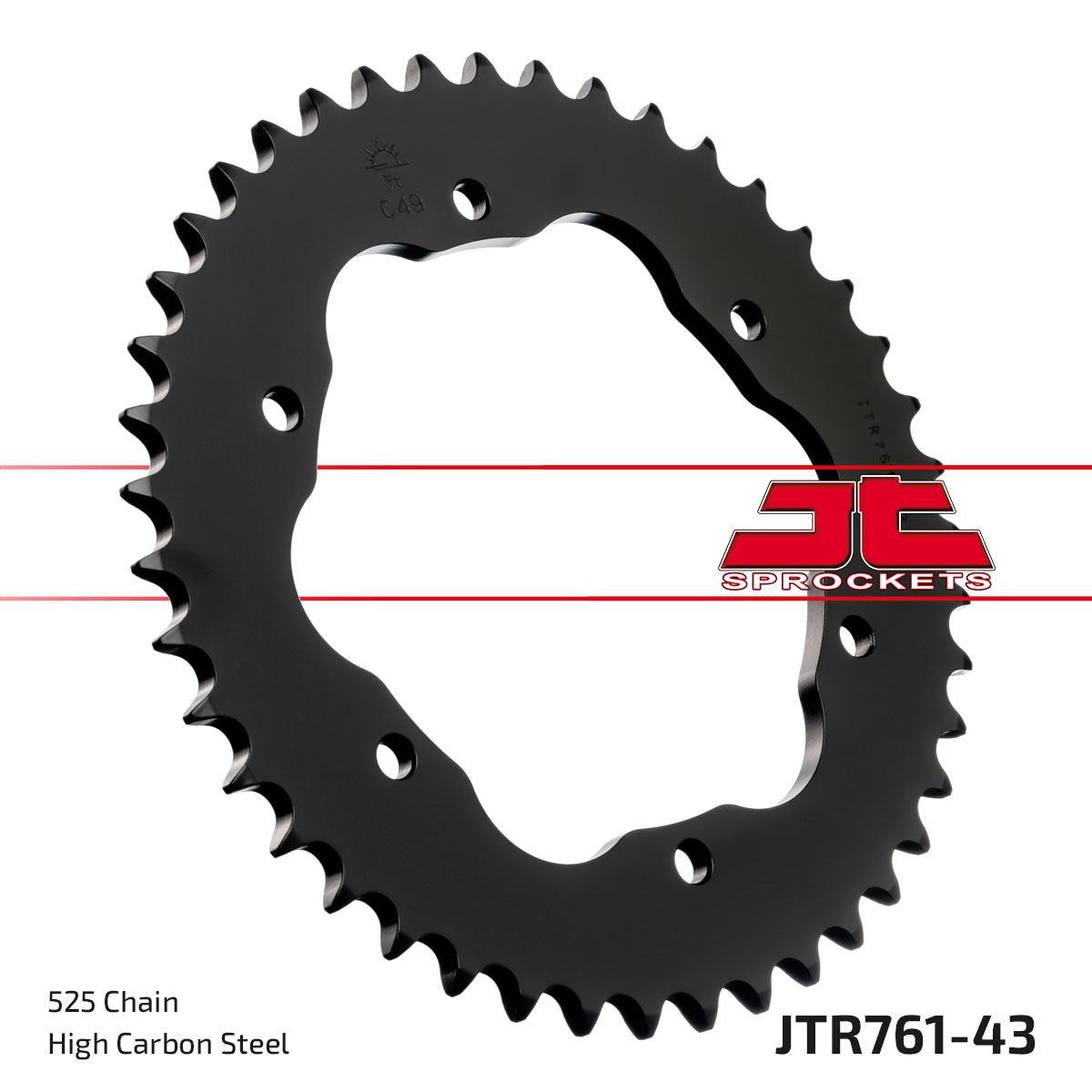 JT Rear Sprocket Ducati 1198 Diavel 11-18 (All Models) (761-43)