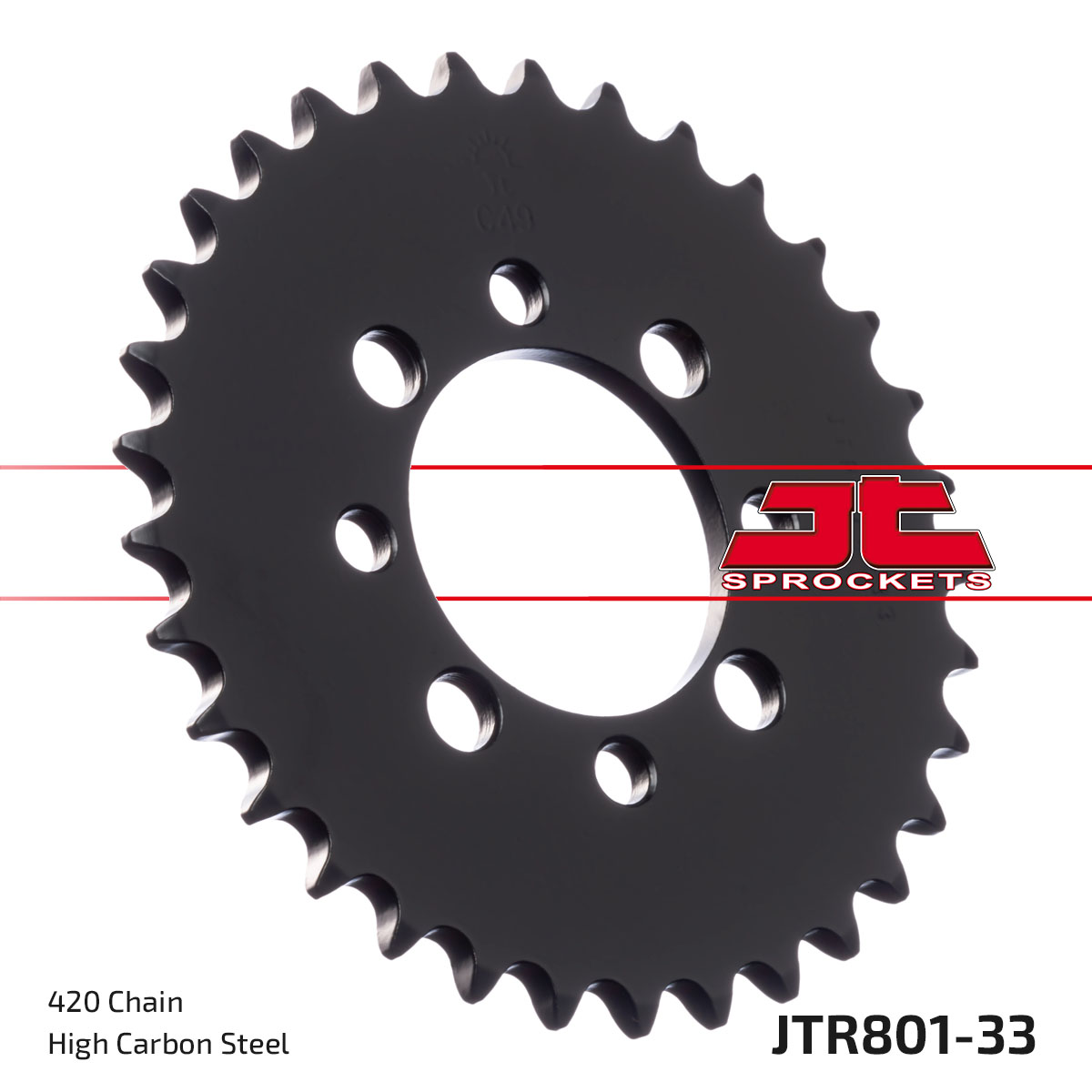 JT Rear Sprocket Kawasaki KLX110 03-09, Suzuki DR-Z110 03-05 (801-33)