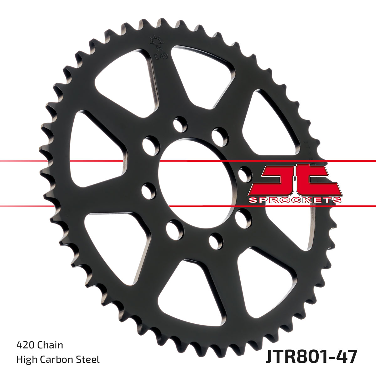 JT Rear Sprocket Suzuki GT50 77-80 (801-47)