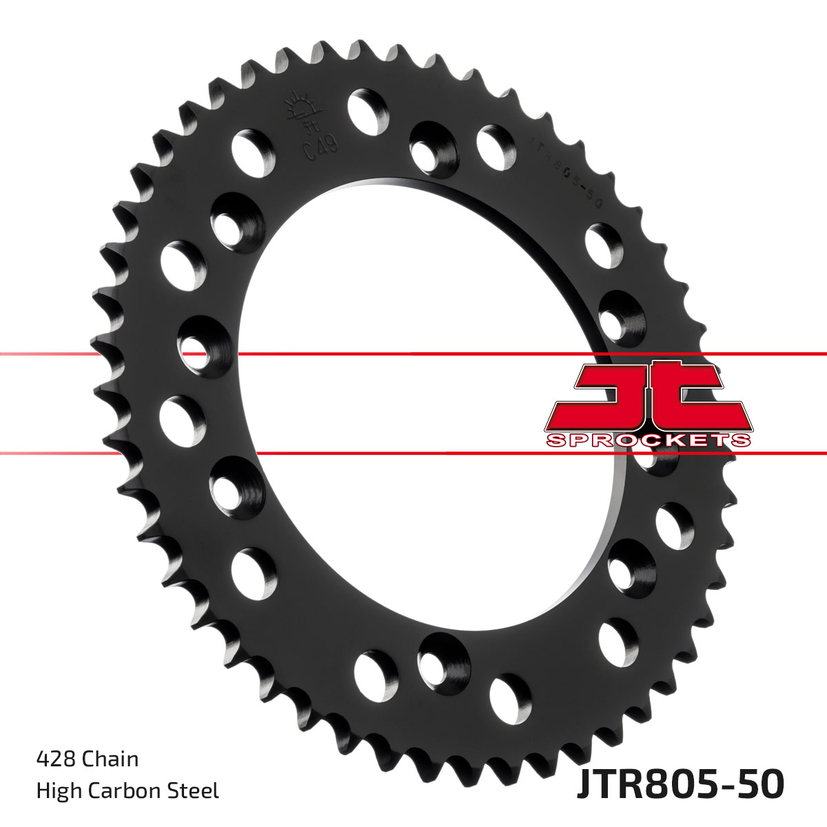 JT Rear Sprocket Suzuki DR125SM 08-13, TS125X 84-91, TS125R 89-96 (805-50)