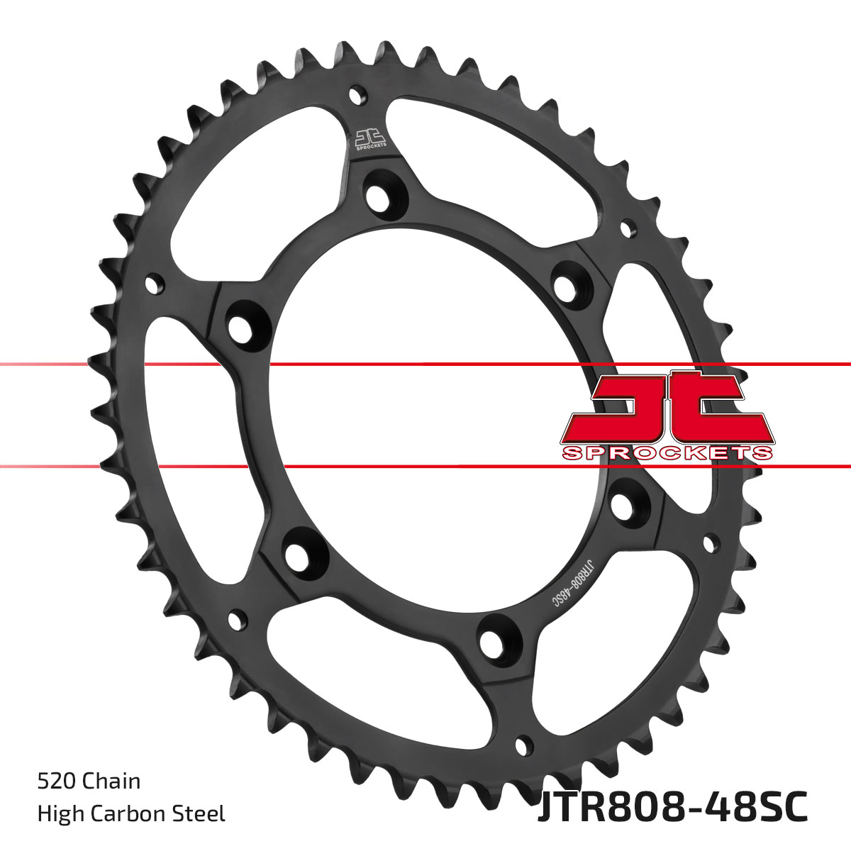 JT Rear Sprocket Suzuki RM250 00-03, RM-Z250 07-09 (Self Cleaning) (808-48)