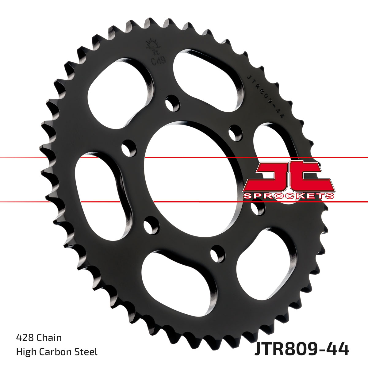 JT Rear Sprocket Suzuki TS100 73-77, TS100ER 79-82, TS125ER 78-82 (809-44)