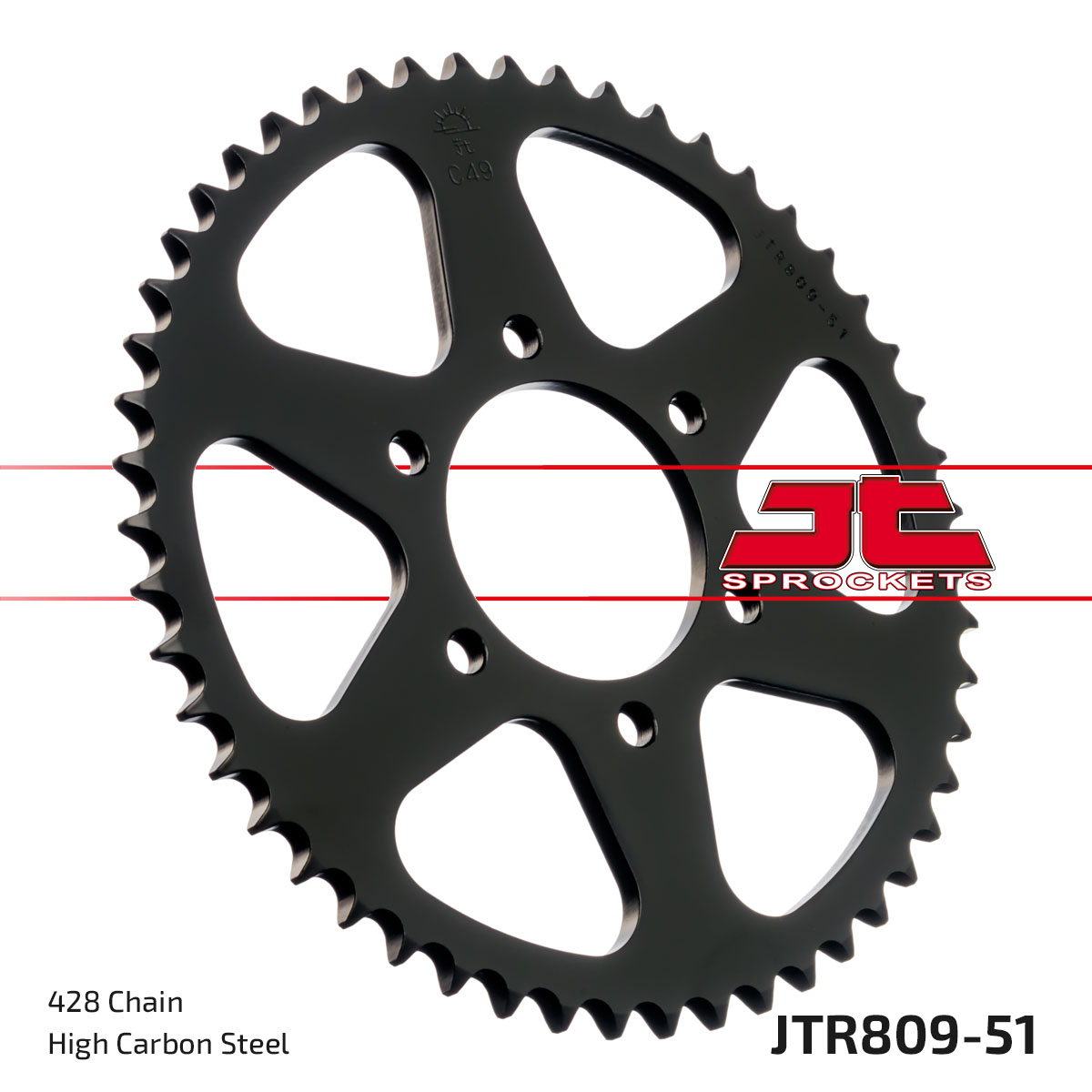 JT Rear Sprocket Kreidler 125 Supermoto DT 07-08 (809-51)