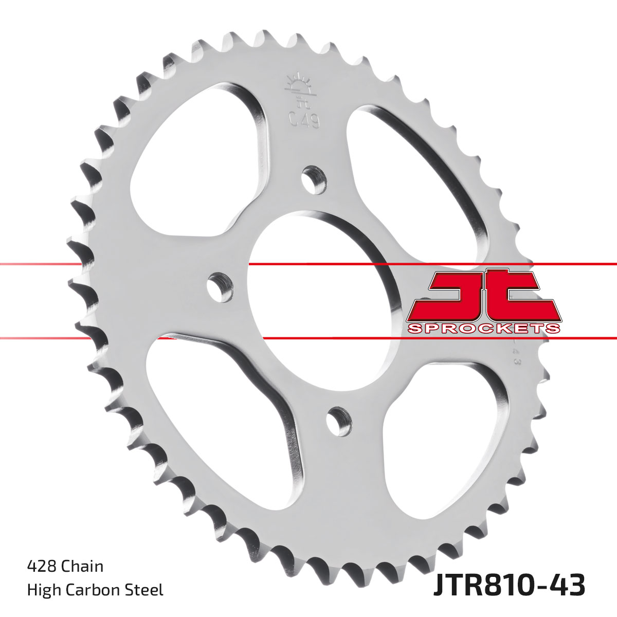 JT Rear Sprocket Keeway 125 Strike, RKS125 11-20, Suzuki GS125(Disc Brake) 83-00 (810-43)