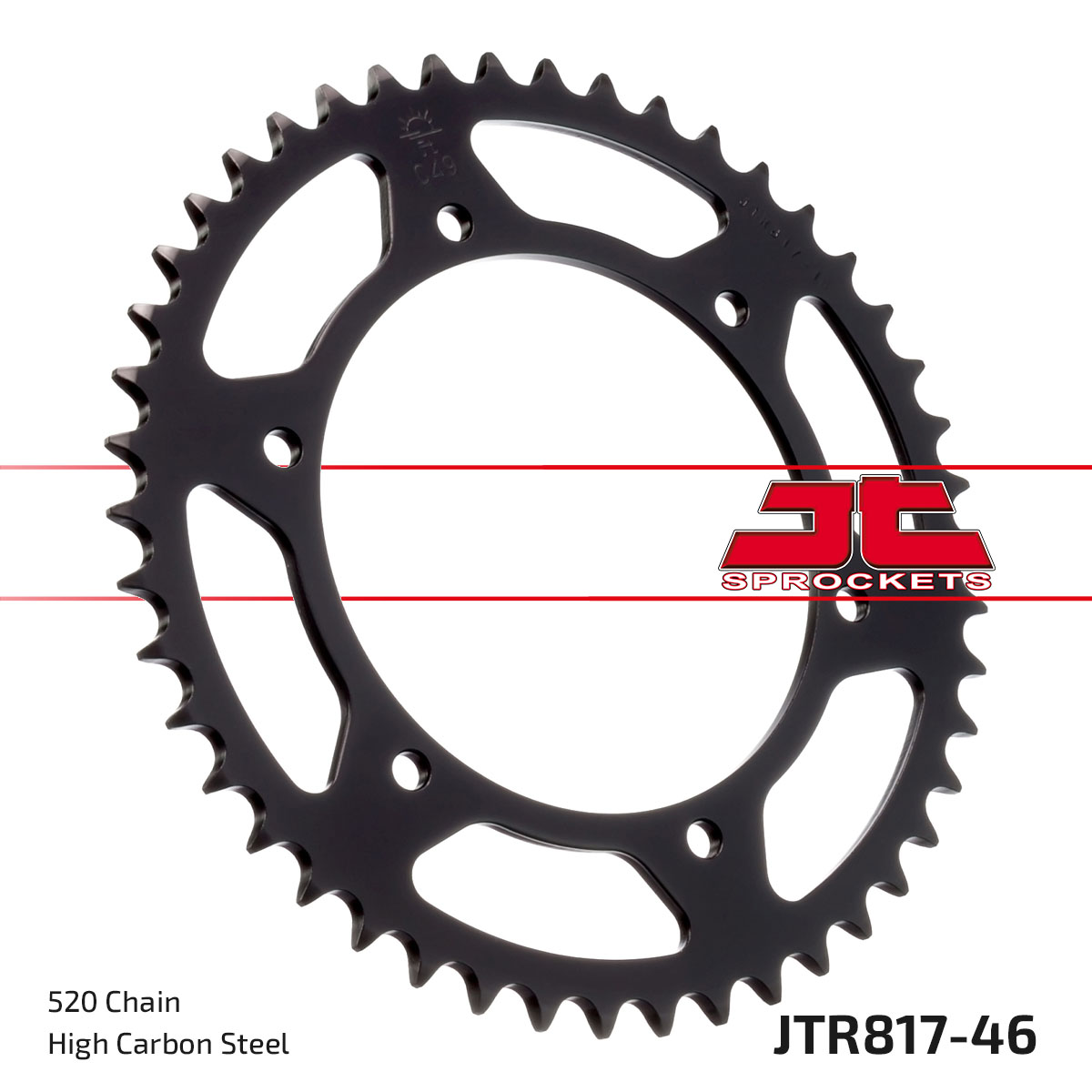JT Rear Sprocket Suzuki RGV250 89-90,Derbi 659 Mulhacen/Mulhacen Café 07-12 (817-46)