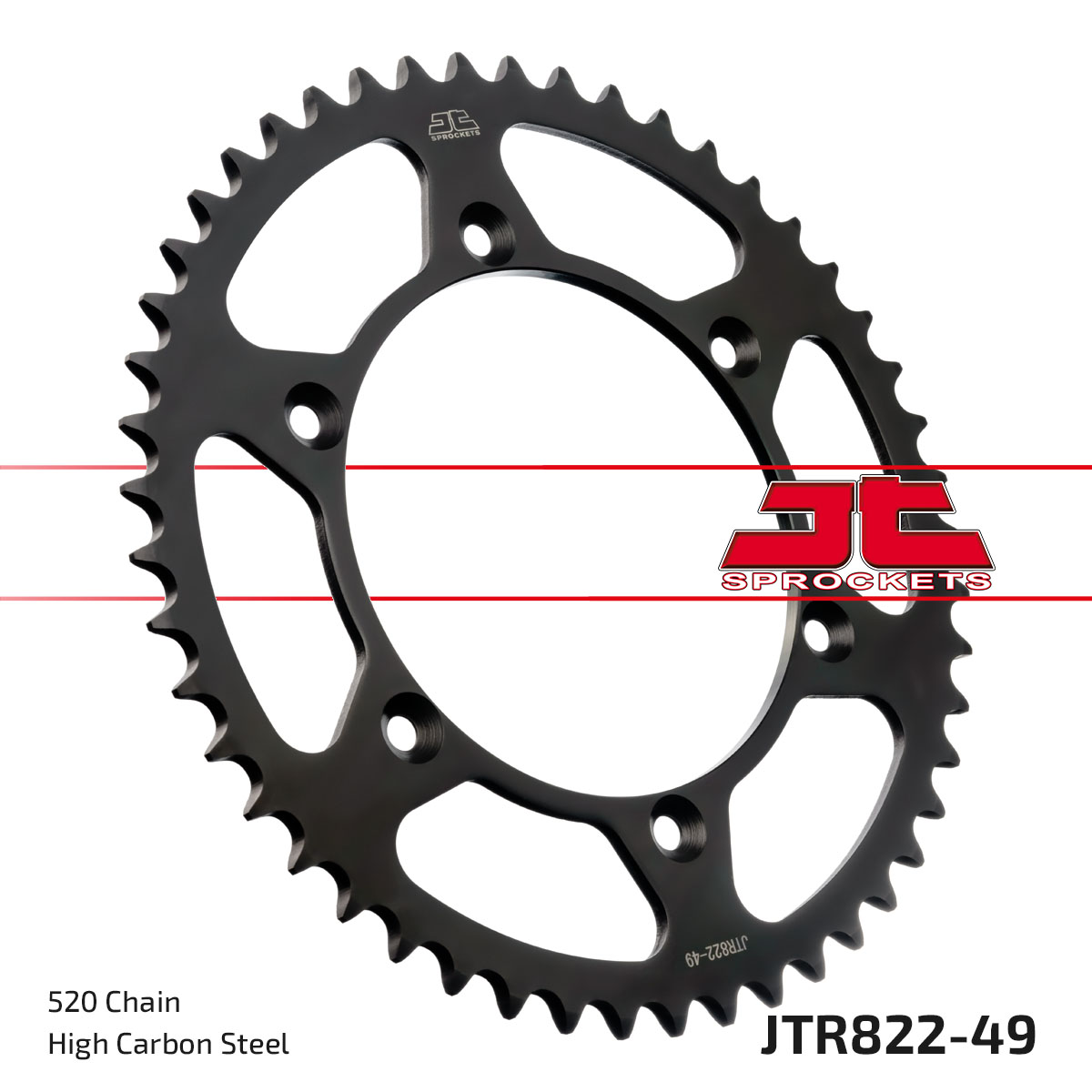 JT Rear Sprocket Husqvarna 125 SMS 00-12, Suzuki RM400 79-80, DR250S 90-93 (822-49)