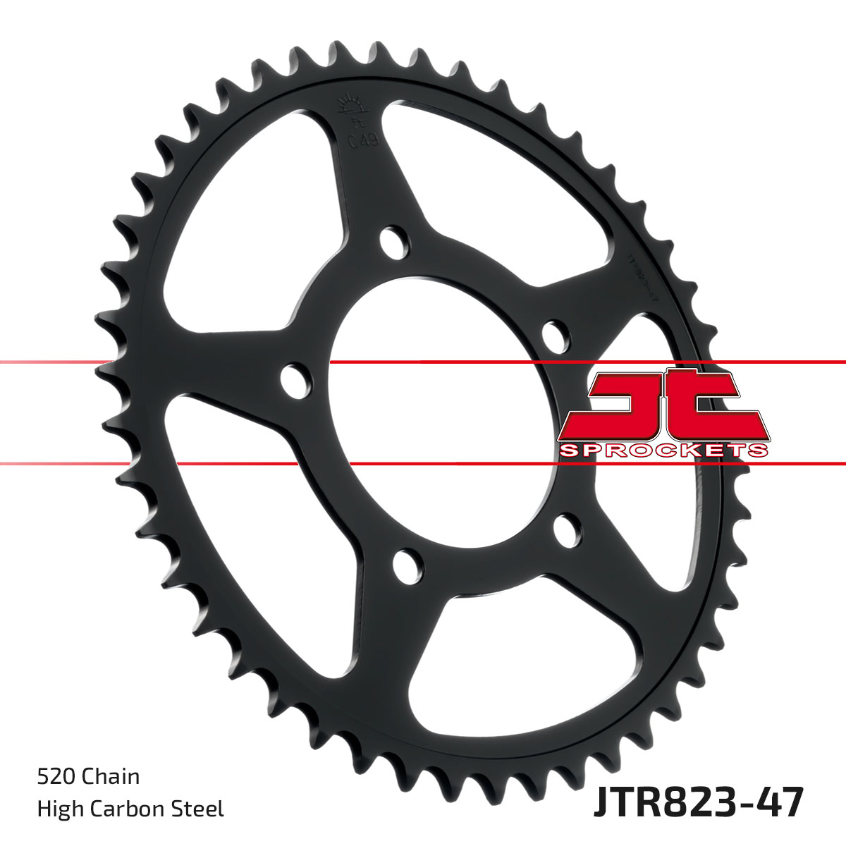 JT Rear Sprocket Suzuki DL250 V-Strom 17-20, GSX250R 20 (823-47)