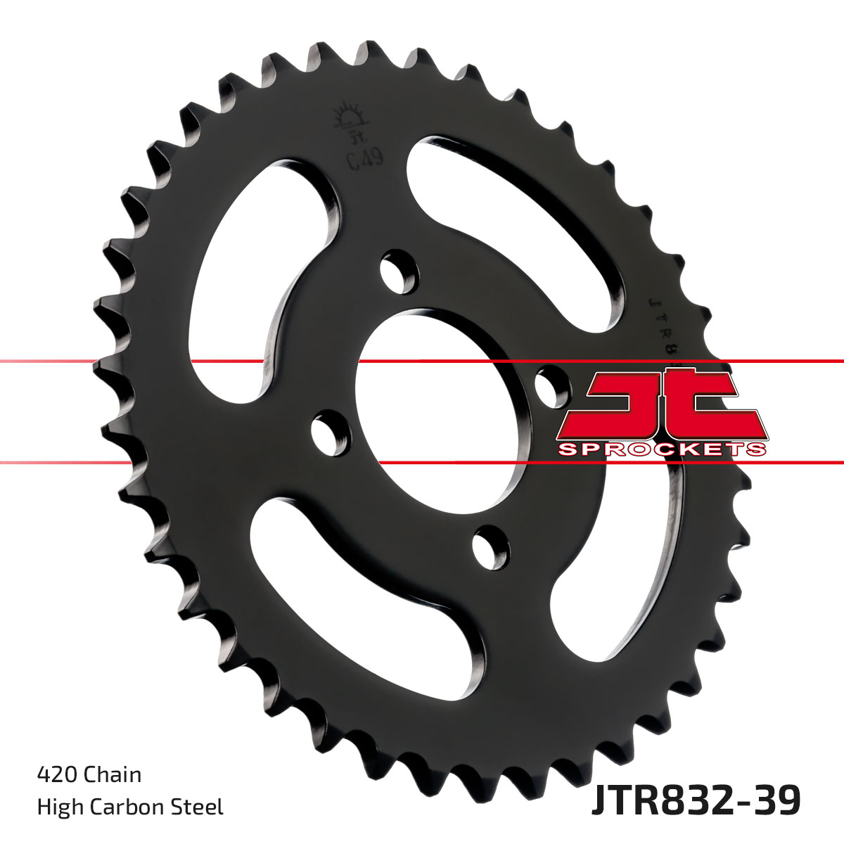 JT Rear Sprocket Yamaha FS1, FS1 DX, FS1E DX, FS1 EA, FS1 SE (832-39)