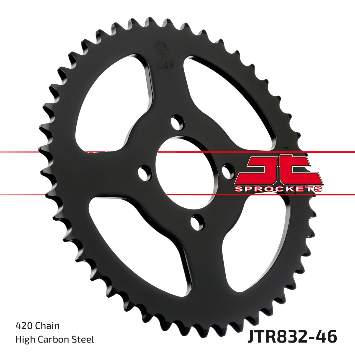 JT Rear Sprocket Yamaha TY50M 78-81 (832-46)