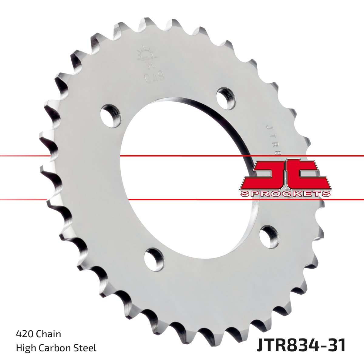 JT Rear Sprocket Yamaha LB50 Chappy (834-31)