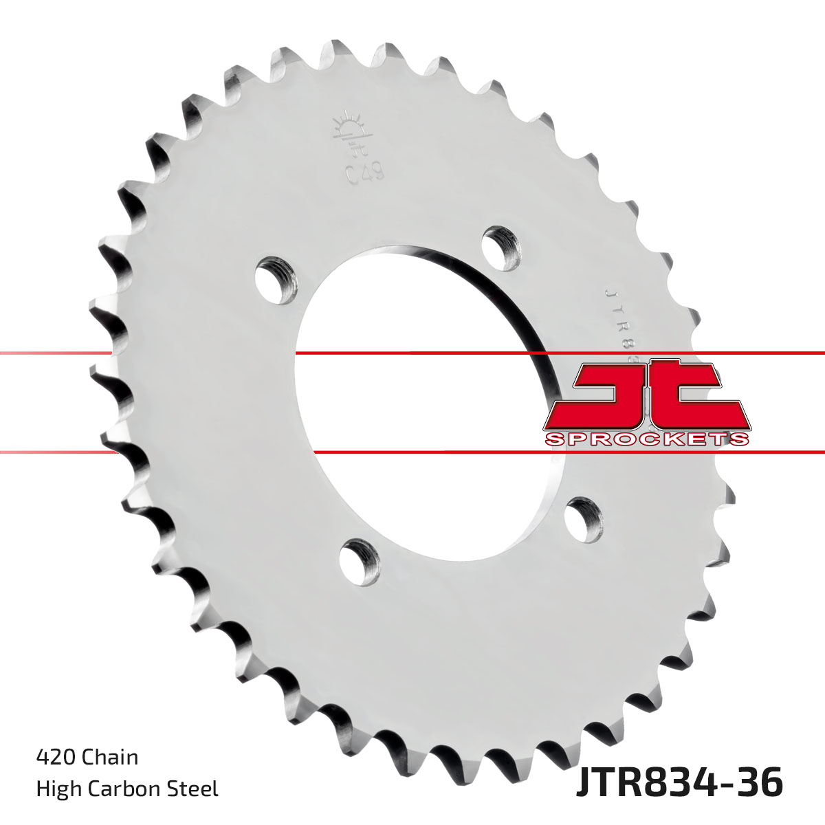 JT Rear Sprocket Yamaha V70 76, V75 77, V90 75-78 (834-36)