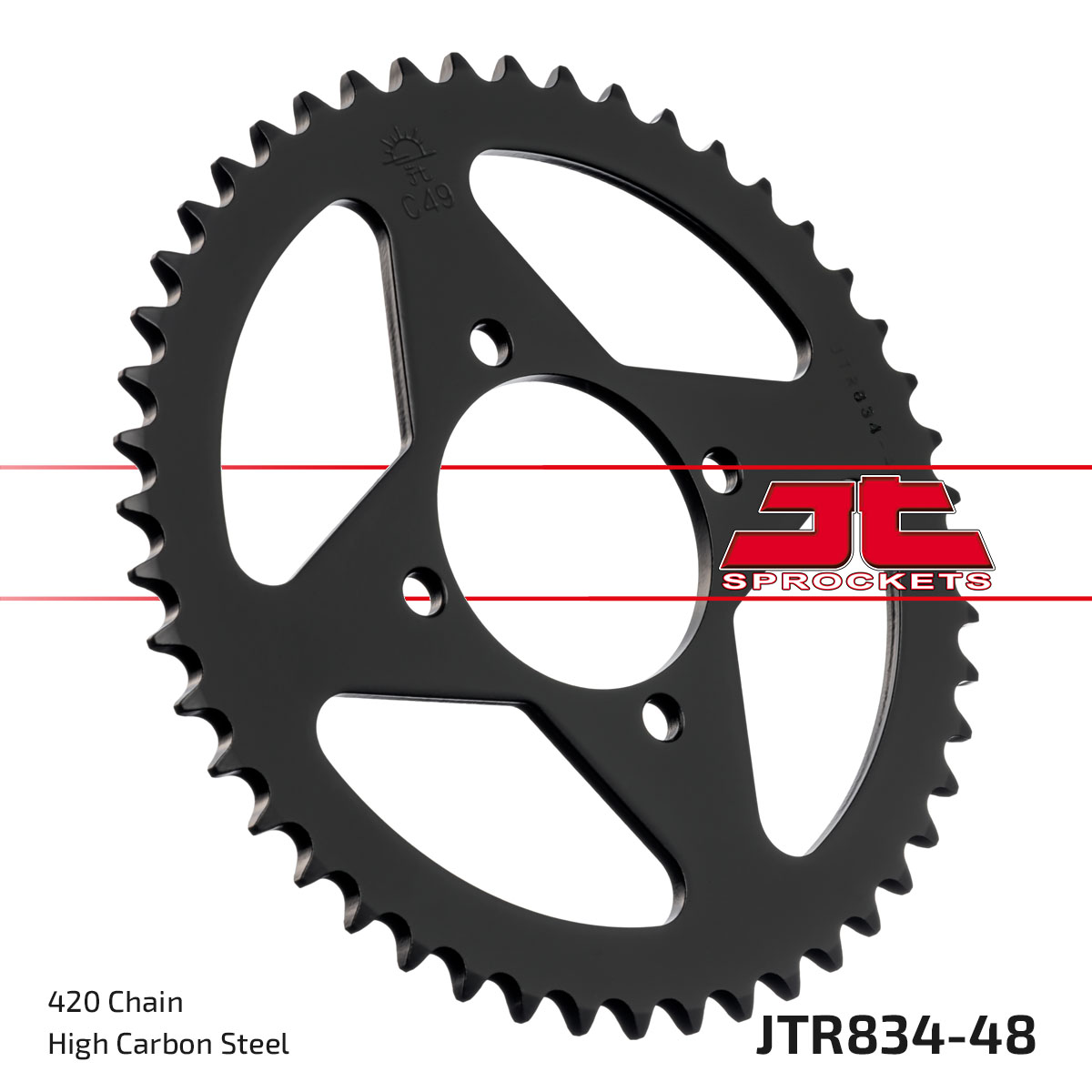 JT Rear Sprocket Yamaha RD50MX 79-87 (834-48)
