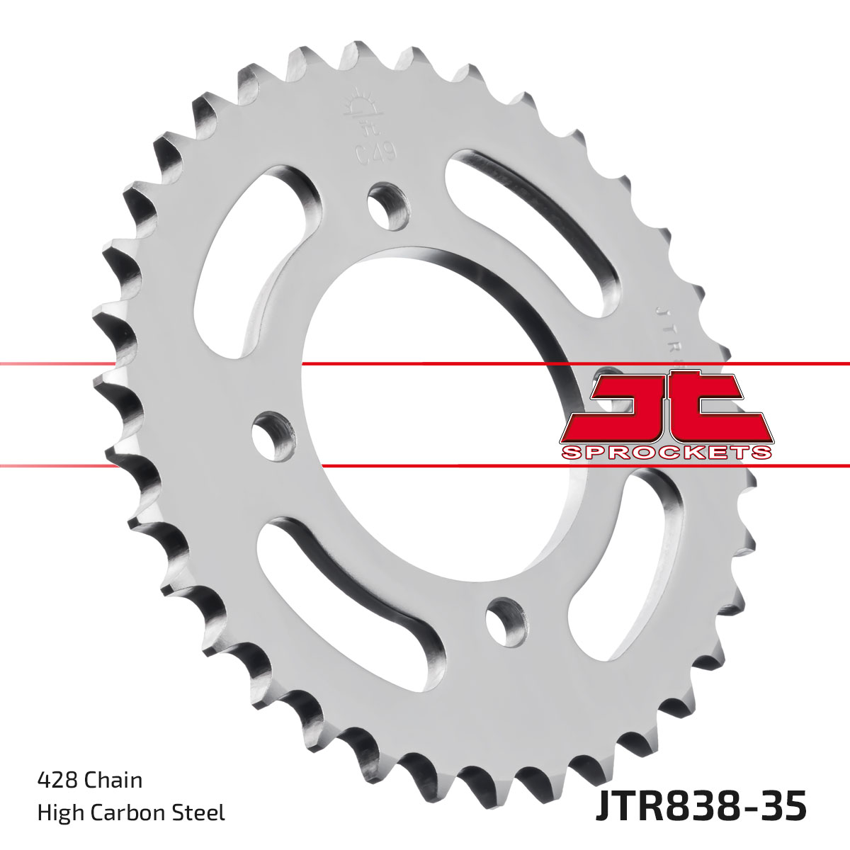 JT Rear Sprocket Yamaha RS125 75 (838-35)