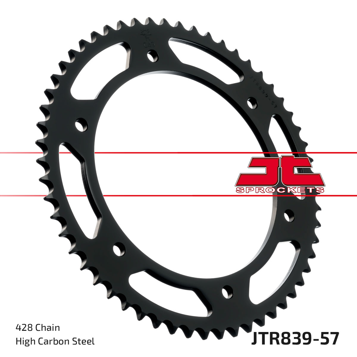 JT Rear Sprocket Yamaha DT125R 90-03, DT125RE 04-06, DT125X 05-06 (839-57)