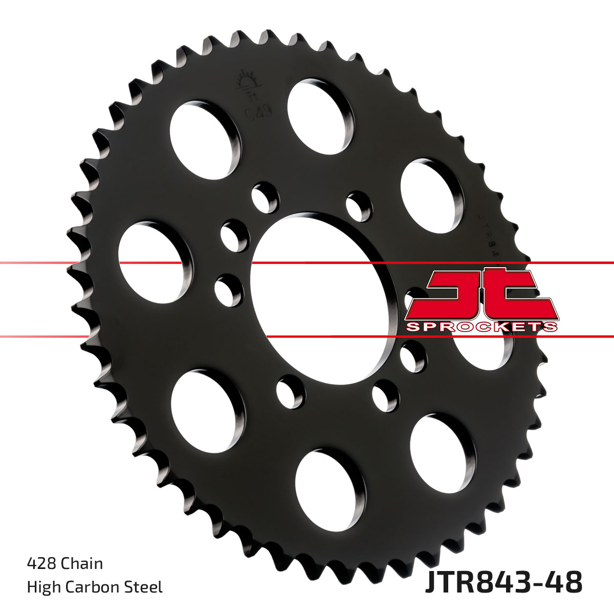 JT Rear Sprocket Yamaha XTZ125 02-04 (843-48)