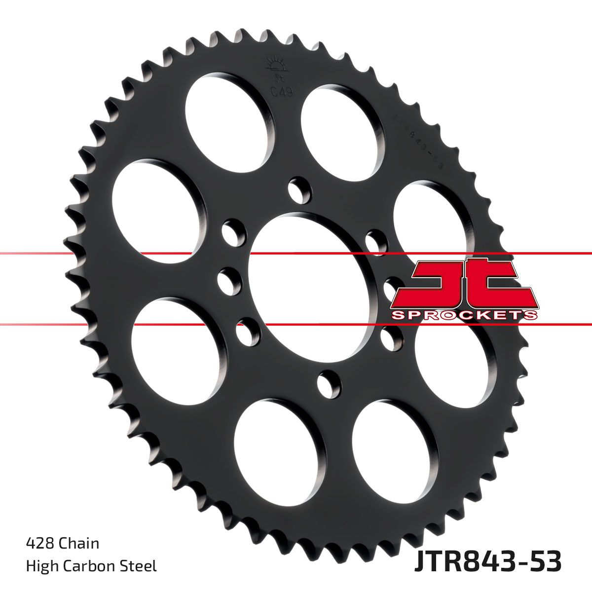 JT Rear Sprocket Yamaha DT125LC2/LC3 85-88 (843-53)