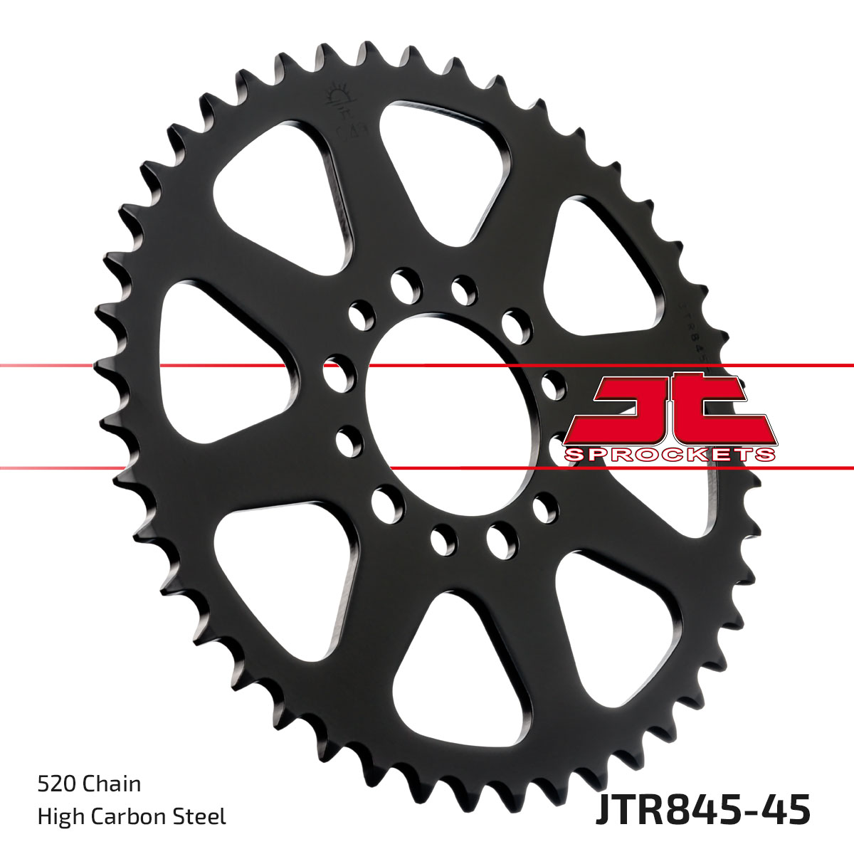 JT Rear Sprocket Yamaha YZ100 80-81, SR250SE 79-84, XT250 80 (845-45)