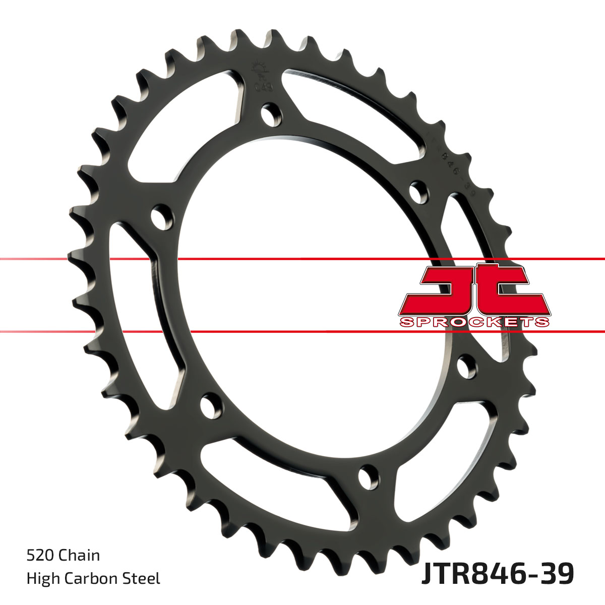 JT Rear Sprocket Yamaha RD350 YPVS 83-95, SZR660 96-98 (846-39)