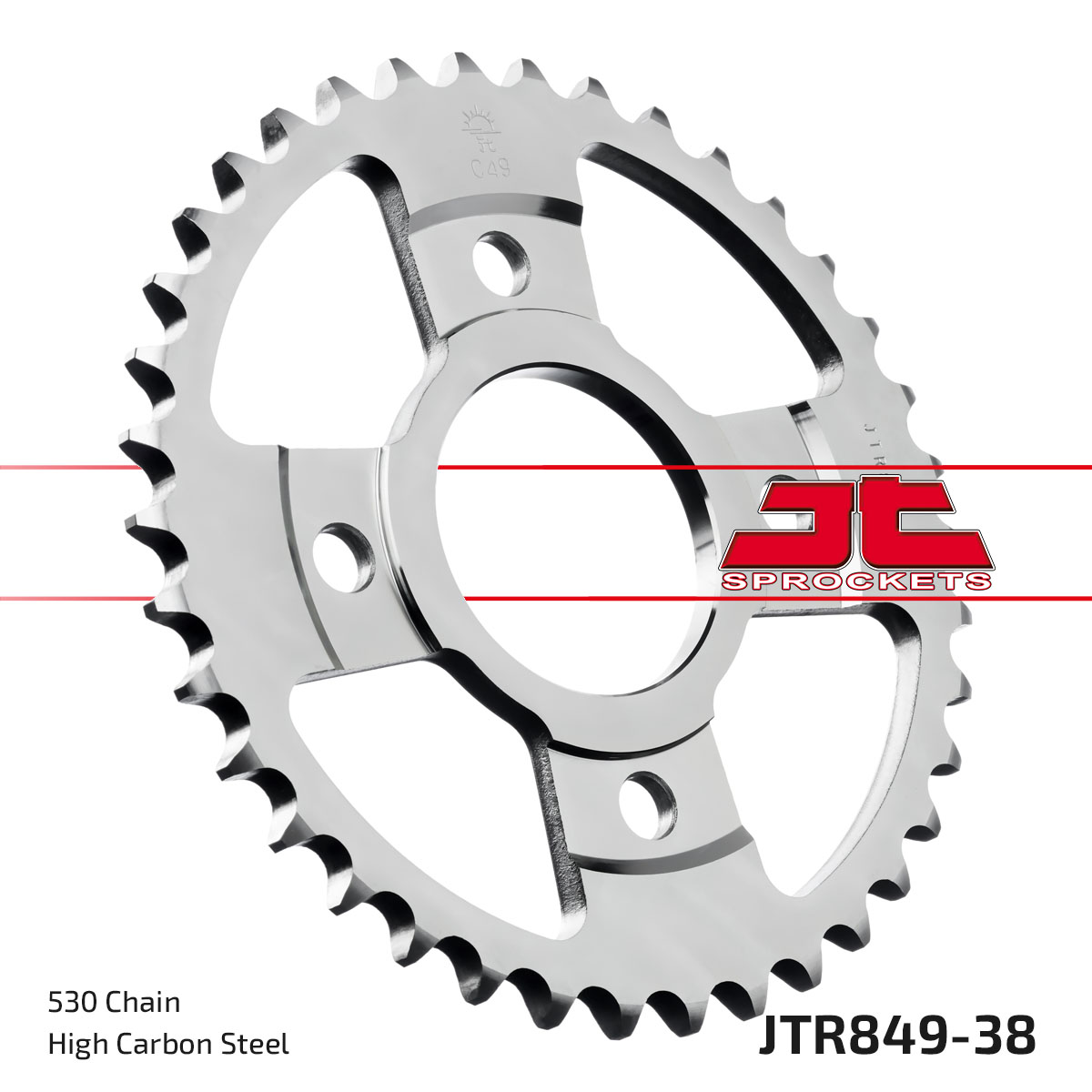 JT Rear Sprocket Yamaha RD250DX 77-78, RD400DX 76-77 (849-38)