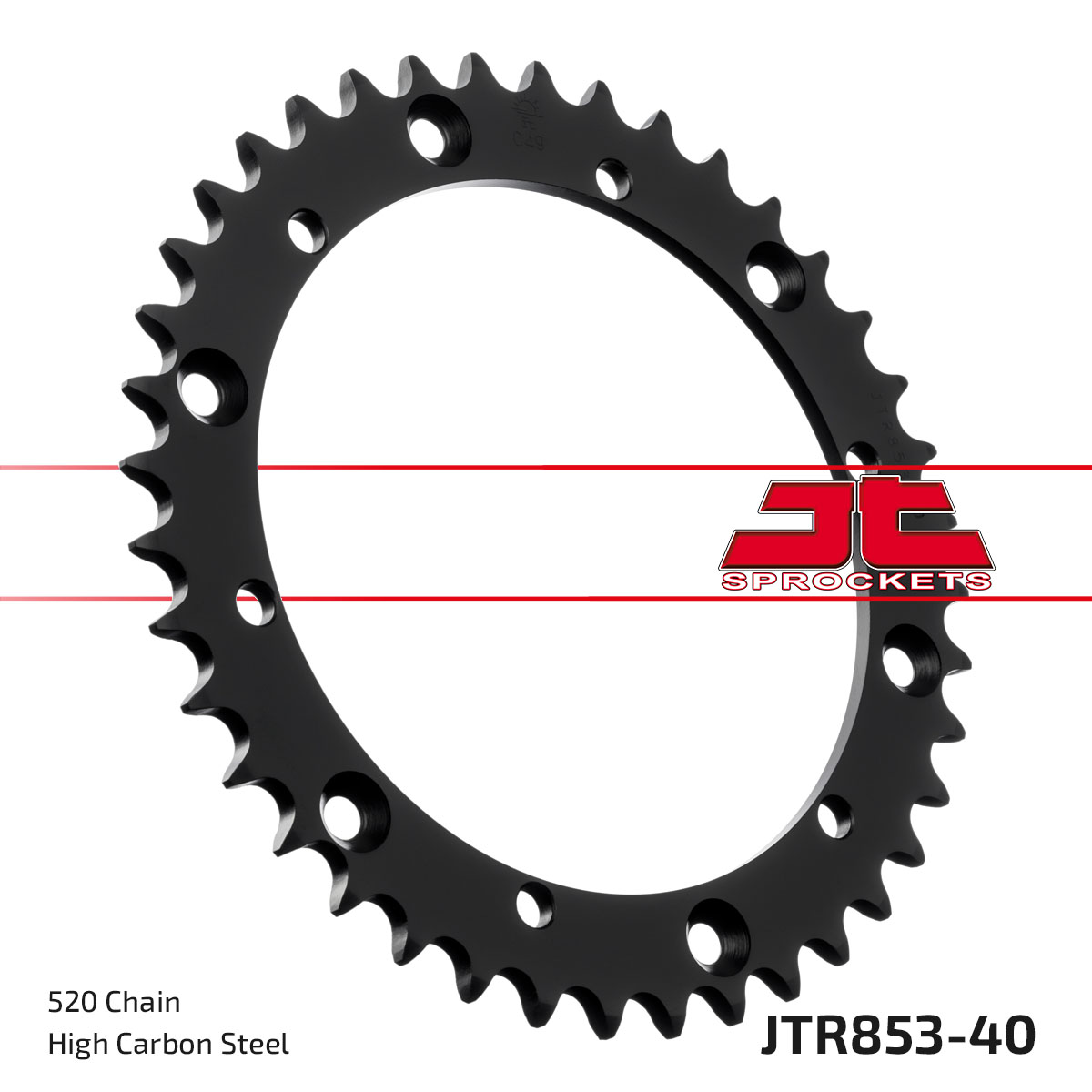 JT Rear Sprocket Yamaha YFS200 Blaster 88-06, YFM350 Warrior 89-04, YFM660 Raptor 01-05 (853-40)