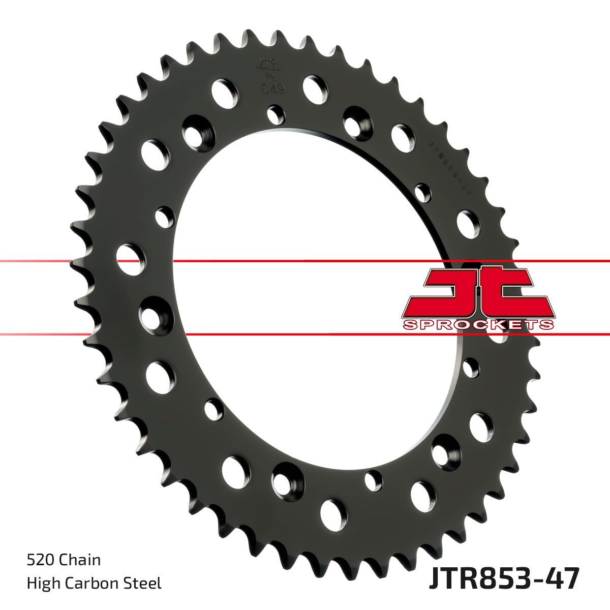 JT Rear Sprocket Yamaha TT600E 96-00 (853-47)
