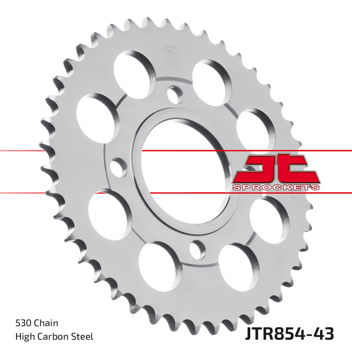 JT Rear Sprocket Yamaha XS250 (Alloy Wheel) 78-80, XS500 (Alloy Wheel) 76-77 (854-43)