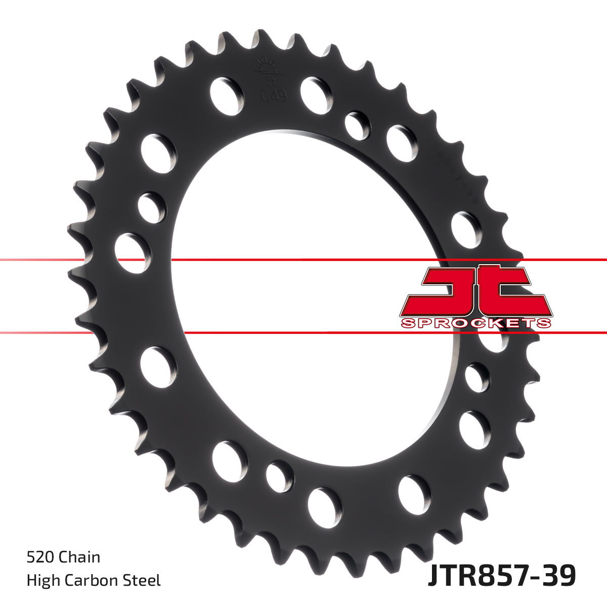 JT Rear Sprocket Yamaha XT550 82-83, XT600 83-83, XT600H 87-89, XT600K 91-94 (857-39)