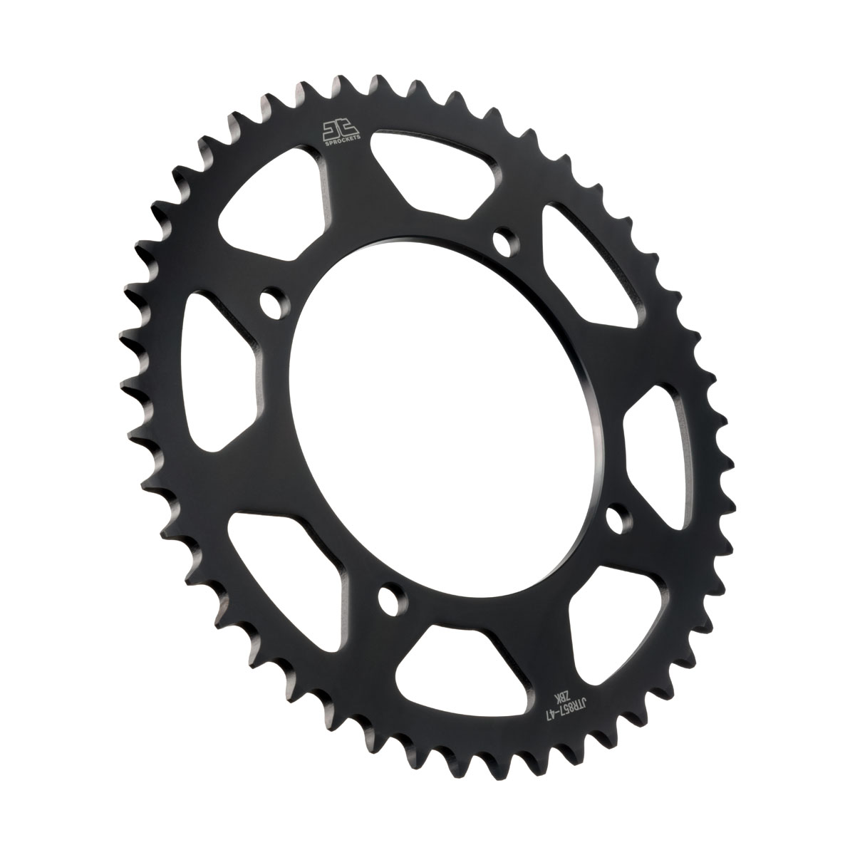 JT Rear Sprocket Yamaha XV125 97-01, TT600RE 04 (Black Zinc) (857-47)