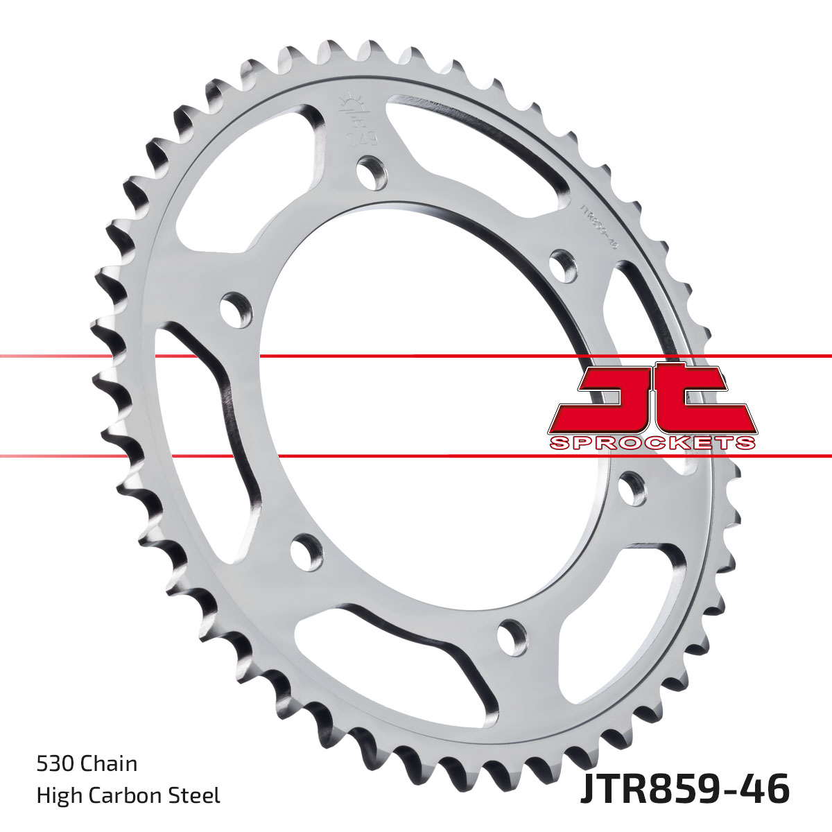 JT Rear Sprocket Yamaha FZR750(OW01) 90-92, FZR1000 Genesis (530 Conversion) (859-46)