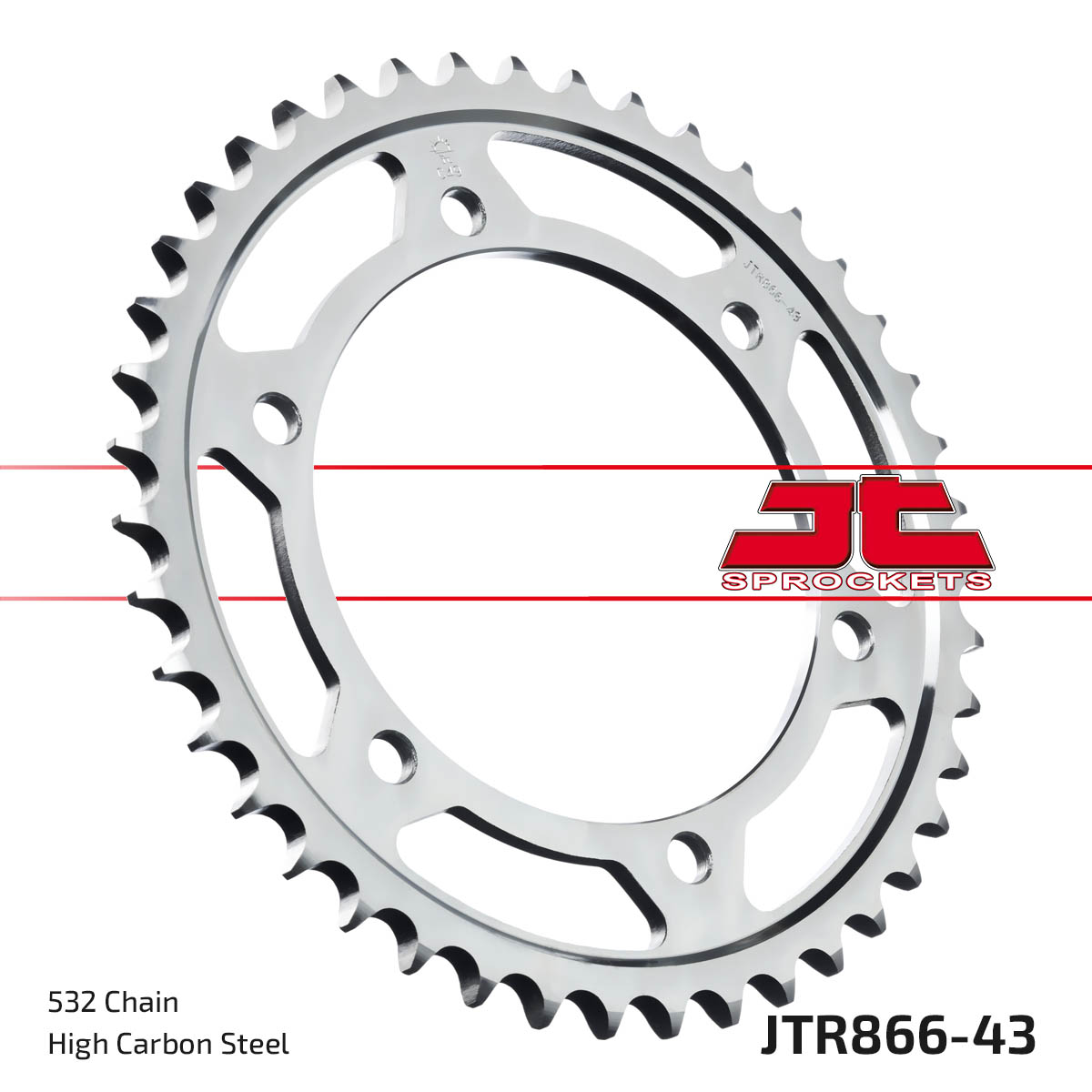 JT Rear Sprocket Yamaha FZR750R 89, YZF750R 93-97 (866-43)