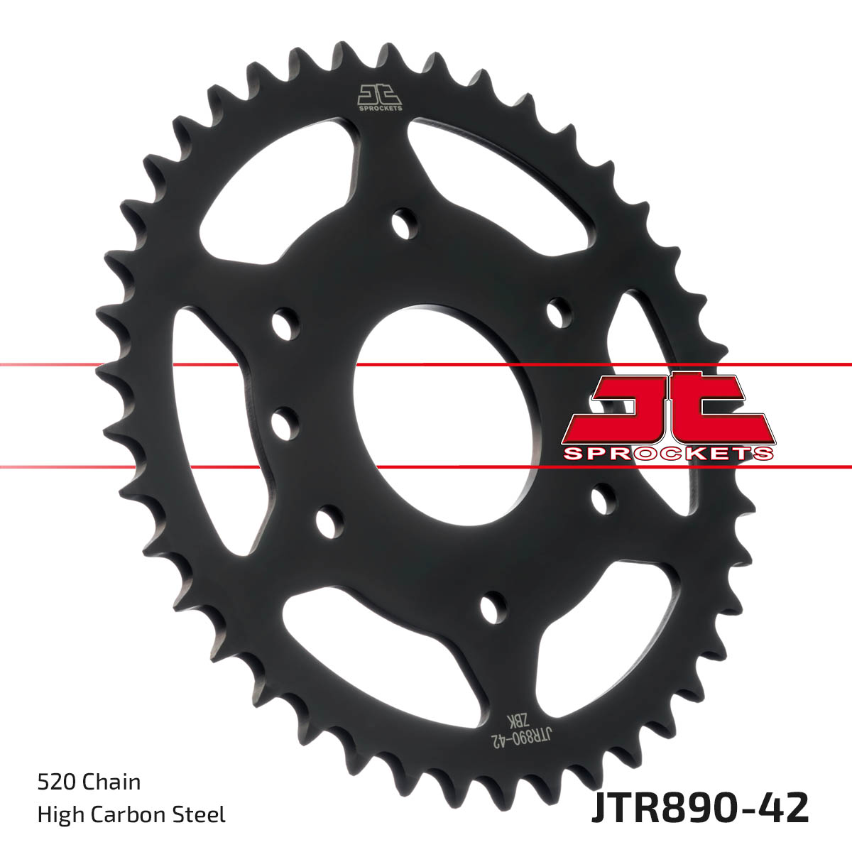 JT Rear Sprocket KTM 200 Duke 15-20, 200 RC 14-20 (Black Zinc) (890-42)
