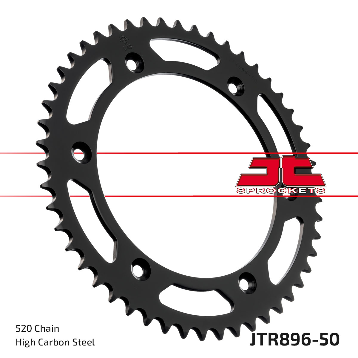 JT Rear Sprocket KTM 125 Enduro 88, 90, 125 MX 88-89, 250 MX 88, 350 MX 89, 500 MX 88-93 (896-50)
