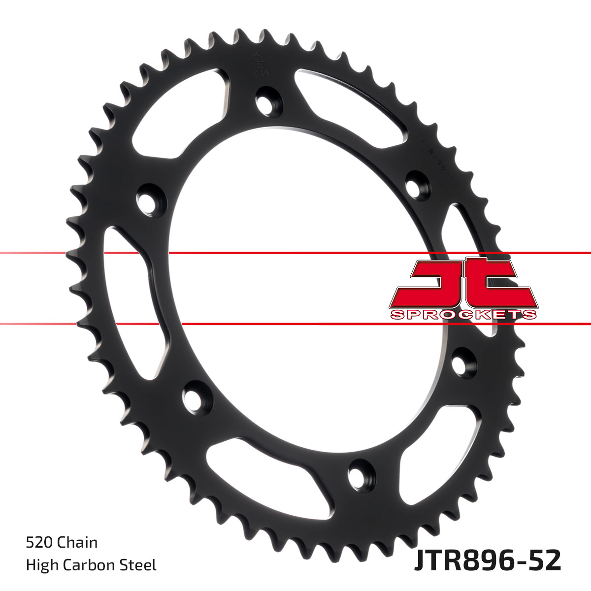 JT Rear Sprocket KTM 125 Enduro 86-87, 125 MX 90, 420 MX 81-83, 495 MX 81-84, 500 MX 85-87 (896-52)
