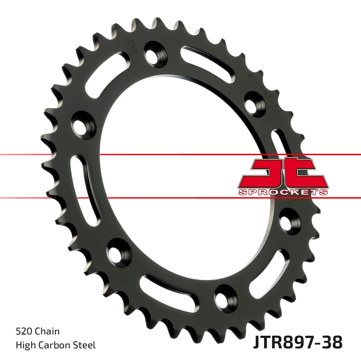 JT Rear Sprocket Husaberg FS570 10-11, KTM250 EXC-F 07-11, 625 SMC 04, 660 SMC 03-04 (897-38)