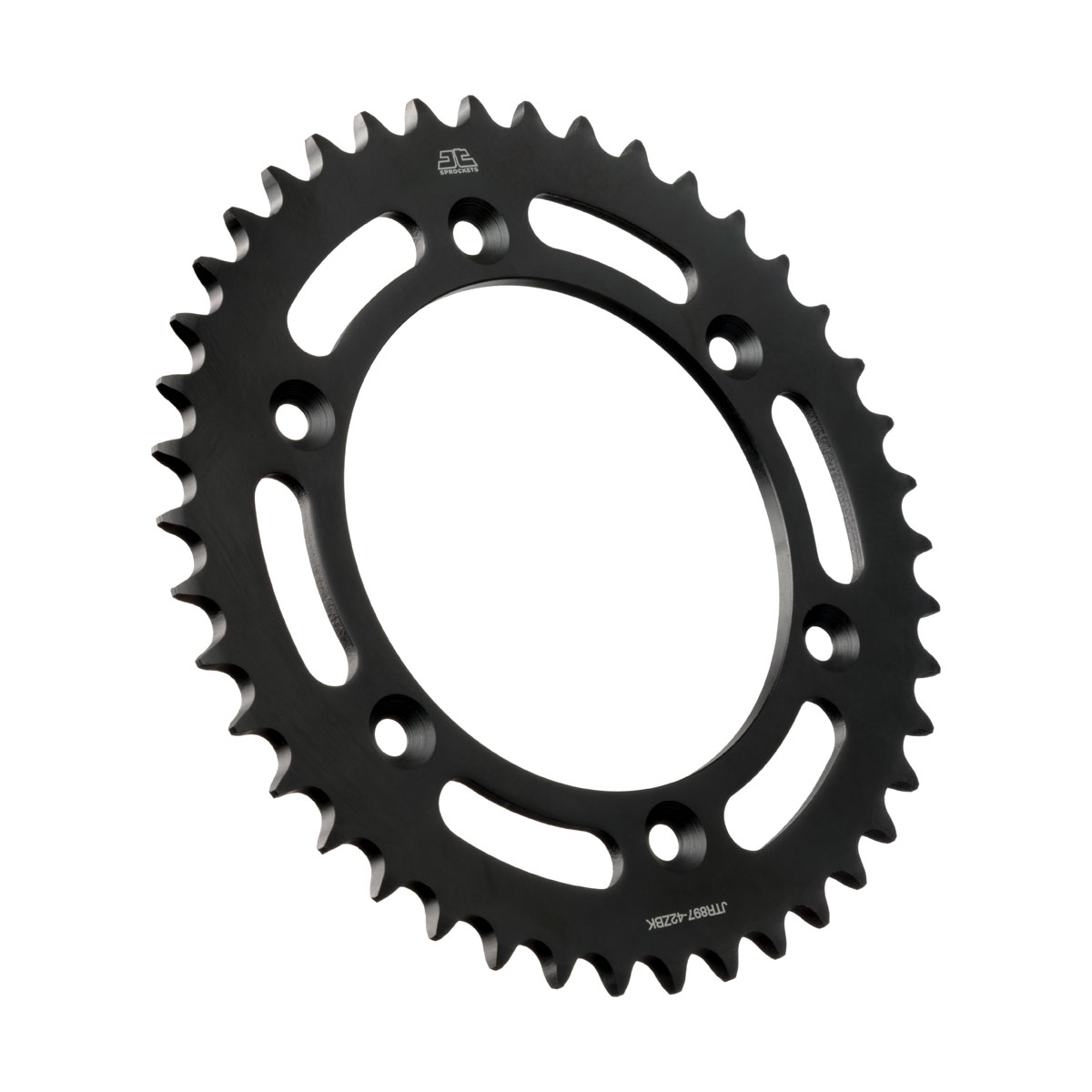 JT Rear Sprocket KTM 125 EXC Enduro 01-11, 640 LC4 Super Moto 99-06, 690 SMC R 12-22 (Black Zinc) (897-42)